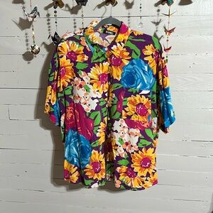 Vintage floral women’s button-down.